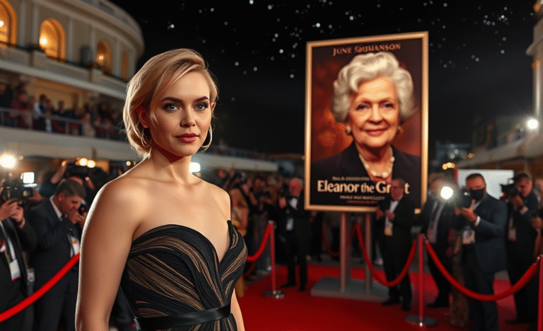 Scarlett Johansson at the premiere of Eleanor the Great, her directorial debut at the Cannes Film Festival.