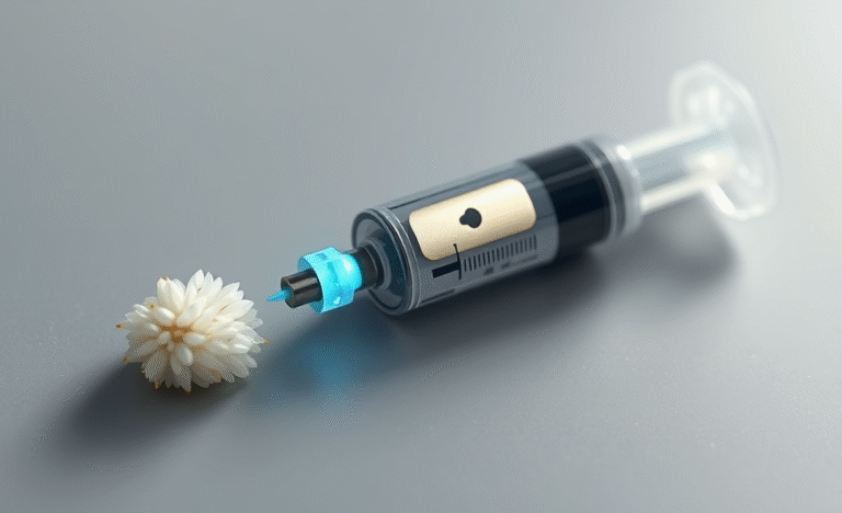 Illustration of the world's smallest injectable pacemaker developed for medical applications, highlighting its tiny size and biodegradable features.